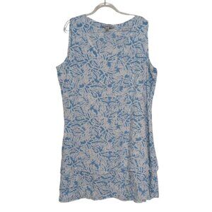 La Mer Luxe Dress Womens Size XL Blue Sleeveless Lightweight Beach Rayon Casual